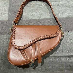Womens Trendy Saddle Shoulder bag Clutch Purse